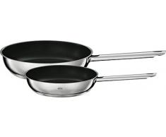 Rösle 13121 Pfannenset, 2-teilig 20 und 28 cm, schwarz, edelstahl