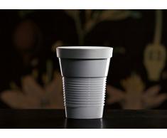 KAHLA 21A223A22001C MG Coffee To Go Becher 0,47 L mit Deckel, Porzellan, Magie Grip Transparent, 13 cm