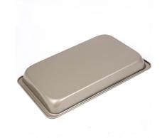 sourcingmap® Brot Kohlenstoffstahl Rechteck Backform Tablett Backblech