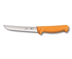 Victorinox Küchenmesser Swibo Ausbeinmesser Normaler Schliff breit gelb 16 cm Klingenlänge, 5.8407