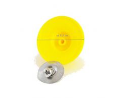 Kerafactum® - 2 x Ersatzgriff Deckel Universal Deckelgriff Topfdeckel Pfannendeckel Ersatz Griff Knauf - passend für Glasdeckel in Citrusgelb