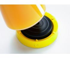 Emsa 508953 Wasserkaraffe mit Kühlelement, 1 Liter, Automatische Verschlussklappe, Kunststoff, Hellgrün, Flow Friends