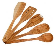 Küchenutensilien-Set. Holz süße Küche Utensilien. Küche angeboten und Utensilien-Set von 5 aus Kirschholz