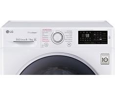 LG Electronics F 14U2 TDH1NH Waschtrockner 1088 kWh / 8 kg Waschen / 5 kg Trocknen / Aqua Lock / Smart Diagnosis / weiß