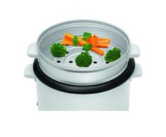 Reiskocher für ca. 2,5 kg gekochten Reis mit Reistopf Dampfgarer mit Warmhaltefunktion, herausnehmbaren Topfeinsatz, automatische Abschaltung (sparsame 700 Watt + antihaftbeschichtet)