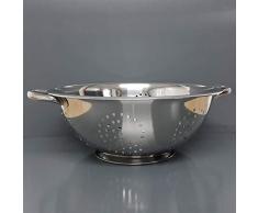 Küchensieb, Abtropfsieb, Edelstahl Sieb 28cm massiv, für Salat Nudeln und mehr