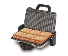 XL Profi Kontaktgrill Elektrogrill Sandwichtoaster 180° aufklappbar Grill Tischgrill Temperatur Regler 140°C - 200°C - 280°C Herausnehmbare und abwaschbare Grill Platten