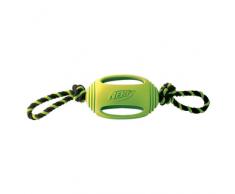 Nerf Dog Spielzeug Gummi+Tau grün
