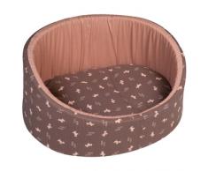 Karlie Flamingo Hundebett mit Kissen Dogcity braun-beige, Maße: 40 x 31 x 20 cm