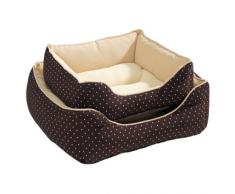 Hunter Hundesofa White Dots braun, Größe: 50 cm