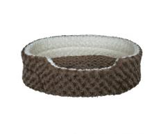 Trixie Bett Kaline rund taupe/creme für Hunde, Maße: 65 x 55 cm