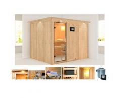KONIFERA Systemsauna »Gobin«, 231/196/198 cm, 9-KW-Ofen mit ext. Steuerung