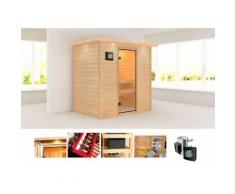 KARIBU Massivholzsauna »Samira«, 196/144/187 cm, 3,6-KW Plug & Play mit ext. Strg.