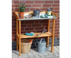 PROMADINO Pflanztisch , aus Kiefernholz, BxTxH: 84x38x90 cm, hellbraun