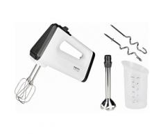 Krups Handmixer GN5041 3 Mix 5500 Plus inkl. Stabmixer Aufsatz, 500 Watt, weiß/schwarz