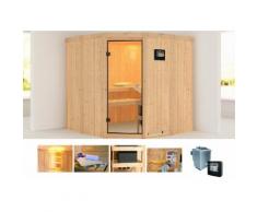 KARIBU Systemsauna »Simara 1«, 196/196/198 cm, 9-KW-Bio-Ofen mit ext. Steuerung