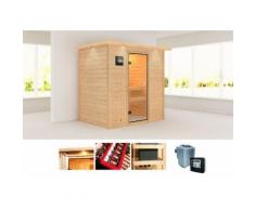 KARIBU Massivholzsauna »Sonja«, 196/144/198 cm, 9-KW-Bio-Ofen mit ext. Steuerung