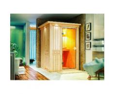 KONIFERA Systemsauna »Linda«, 135/135/198 cm, 9-KW-Bio-Ofen mit ext. Steuerung