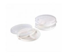 Xavax Mikrowellenset 3-tlg. Mikrowellenteller, transparent/weiß