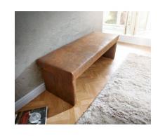 DELIFE Polsterbank Olav Braun 140x53 cm Antik Optik Sitzbank