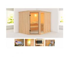KONIFERA Systemsauna »Fiona 3«, 231/196/198 cm, ohne Ofen
