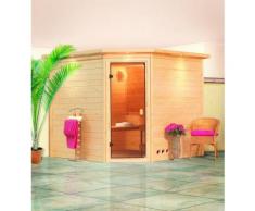 KARIBU Massivholzsauna »Lena«, 231/231/198 cm, 9-KW-Bio-Ofen mit ext. Steuerung