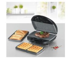GOURMETmaxx Tischgrill Granit-Optik 800W schwarz