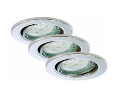 LED Einbauleuchten »Fit«, 3W, chrom