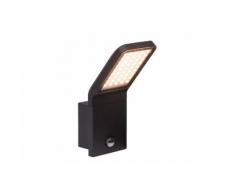Brilliant Leuchten Panel LED Außenwandleuchte, stehend Bewegungsmelder schwarz IP44