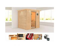 KARIBU Massivholzsauna »Adina«, 196/170/187 cm, 9-KW-Ofen mit ext. Steuerung