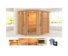 KARIBU Massivholzsauna »Riona«, 262/198/231 cm, 9-KW-Ofen mit ext. Steuerung