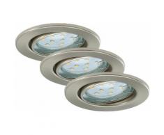 LED Einbauleuchten »Fit«, 3W, matt-nickel