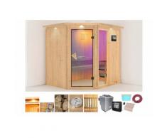 KARIBU Systemsauna »Sofia 2«, 196/170/198 cm, 9-KW-Bio-Ofen mit ext. Steuerung