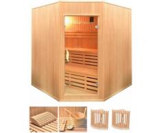 HOME DELUXE Elementsauna »Relax XL BIG«, 200/200/200 cm, 50 mm, 8-KW-Ofen, int. Strg.
