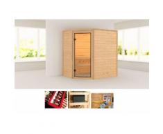 KARIBU Massivholzsauna »Yassin«, 196/144/187 cm, ohne Ofen