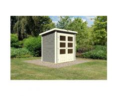 KARIBU Gartenhaus »Stakkato«, BxT: 186x125 cm, 19 mm, terragrau