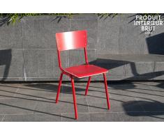 Roter Stuhl Skole boho