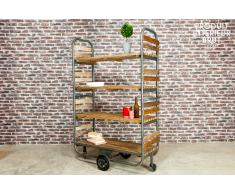 Rollbares Regal Brooklyn Industriedesign