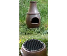 1a Direktimport "Mexico Grillkamin ""El Grande"" aus Terracotta"