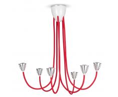 Less `n` more Athene A-6DL Kronleuchter, rot