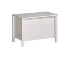 Steiner Shopping Moebel (DO) Truhe Milo 17, Farbe: Weiß, massiv - Abmessungen: 57 x 81 x 47 cm (H x B x T)