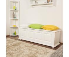 Steiner Shopping Möbel Truhe Kiefer massiv Vollholz weiß lackiert 179 ? Abmessung 154 x 50 x 46 cm