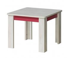 Steiner Shopping Moebel (DO) Kindertisch Justus 02, Farbe: Kiefer Rosa - Abmessungen: 56 x 65 x 65 cm (H x B