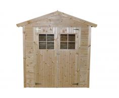 Steiner Shopping (TI) Gerätehaus Amstetten - 2,06 x 2,06 Meter aus 15mm Blockbohlenhaus