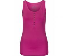 Top mit Knopfleiste ohne Ärmel in pink für Damen von bonprix