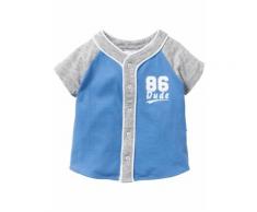 Baby Shirt mit Knopfleiste Bio-Baumwolle in grau für Herren von bonprix