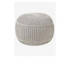 Gehäkelter Pouf fürs Kinderzimmer beige von vertbaudet
