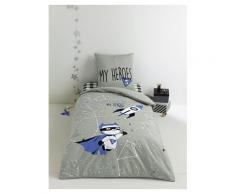 Kinderbettwäsche mit superhelden-Motiv superhelden Größe 140X150 63X63 von vertbaudet