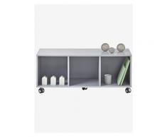 Kinderzimmer Sideboard mit Rollen grau von vertbaudet