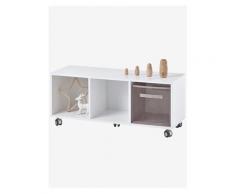 Kinderzimmer Sideboard mit Rollen weiß von vertbaudet